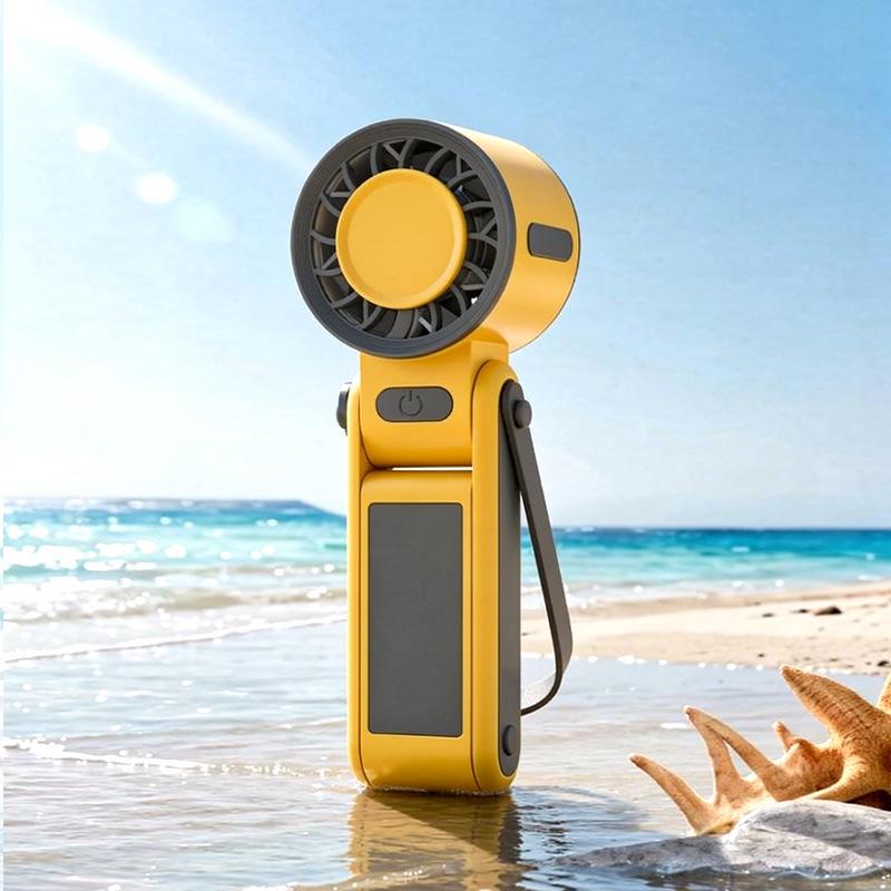 

Sleek Portable Handheld Fan with USB Charging and Three-Speed Settings Box + USB Cable