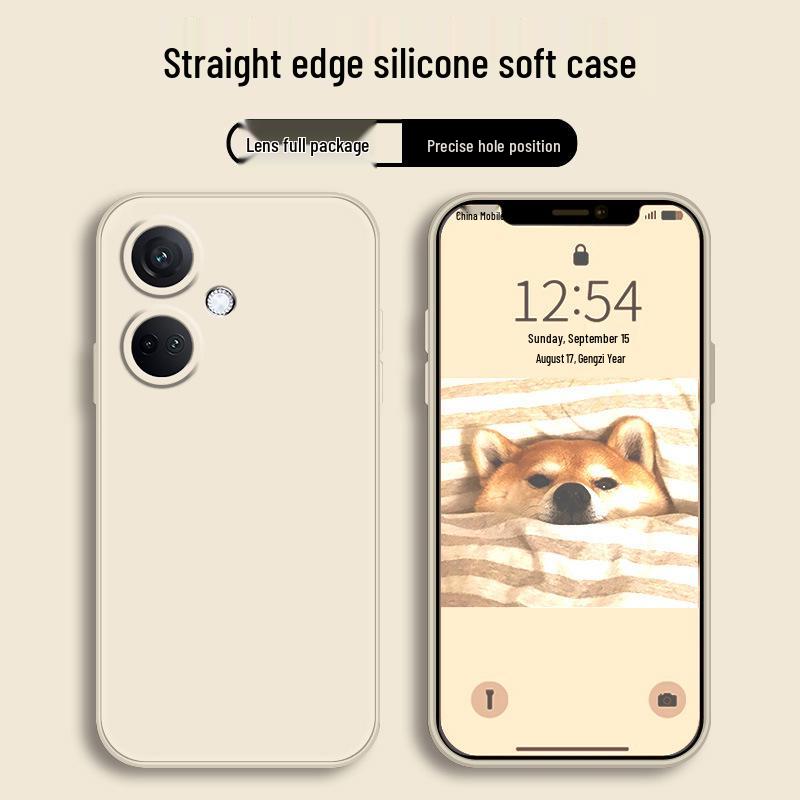 Coque de Protection en Silicone Liquide Oppo K11 - Couverture Complète, Anti-Chute, Unisexe