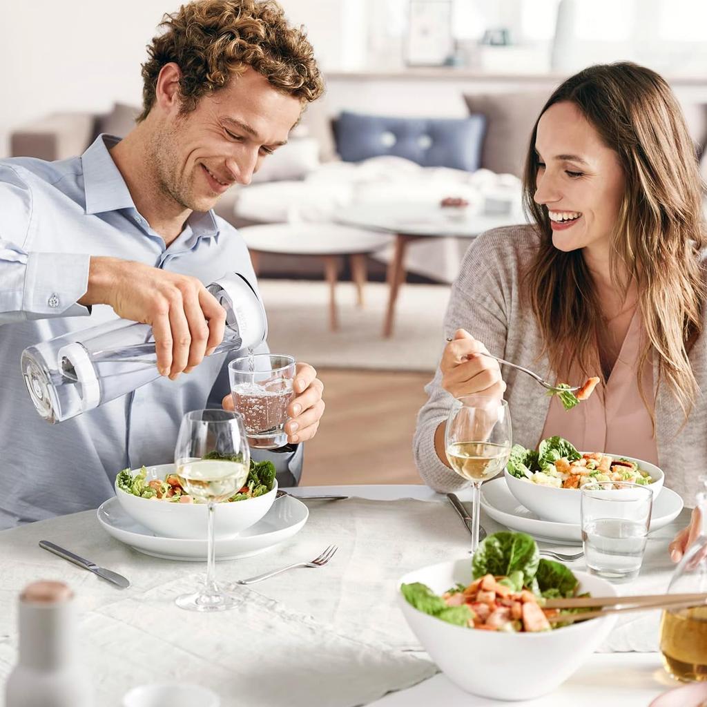 Micro Disc Water Filter Discs for Brita Fill and Go Water Filter Bottles Carafes, Reduce Chlorine, Microparticles and Other Impurities (Pack of 4)