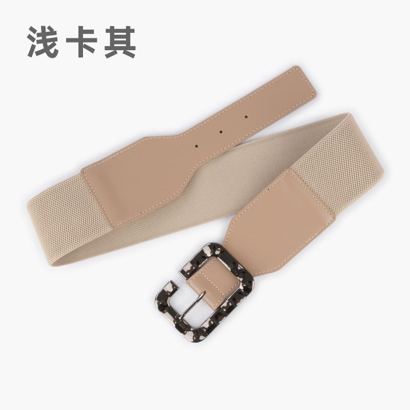 

Кожаный ремень Эластичный эластичный ремень Женский Персонализированный Платье Костюм Декоративный Темперамент Пояс-корсет Талия Тонкий легкие хаки