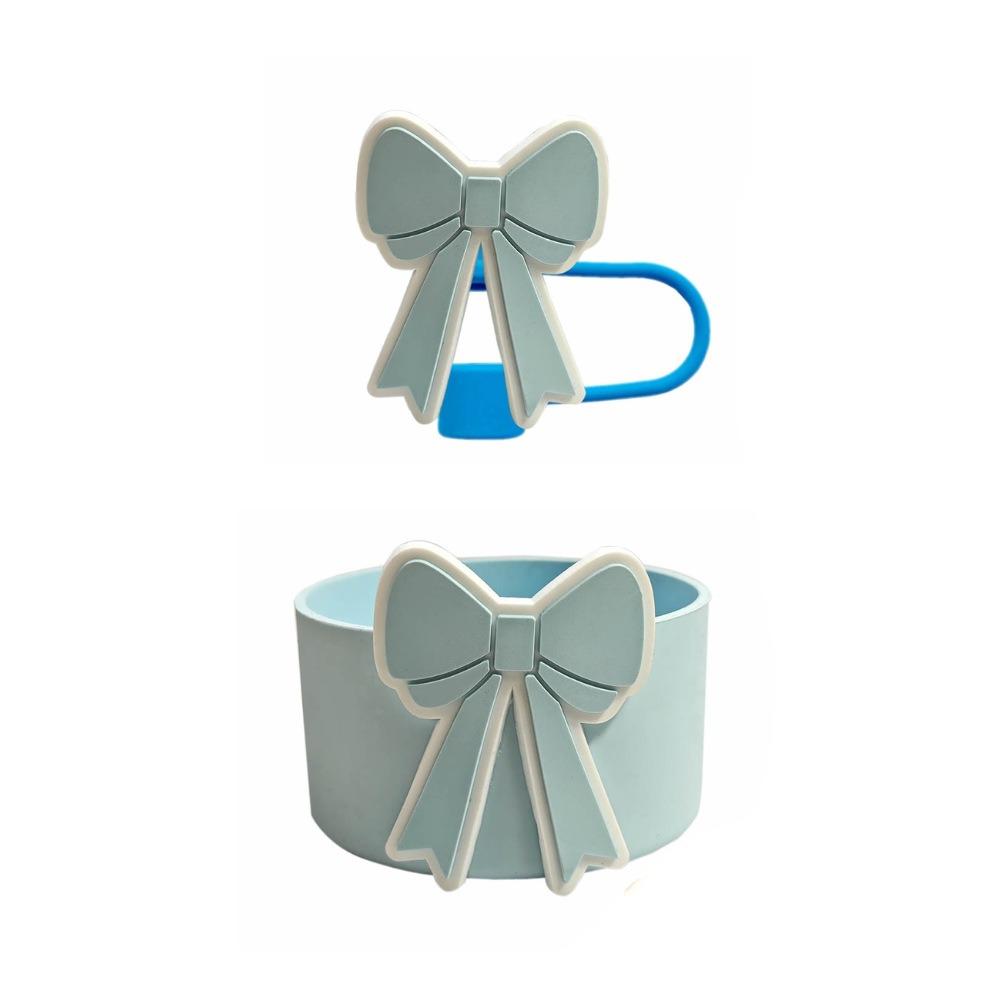 

Bow Tumbler Cup Protection Case Silicone Cup Cover Straw Covers Cap for Stanley Cup Cup Accessories