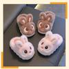 Big Eyed Rabbit Winter Slippers Home Slippers Warm Shoes Minimally Cotton Slippers  Children's