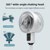 High Wind Power Air Circulation Fan Office Shaking Head Floor Fan Household Height Adjustable Remote Control Electric Fan