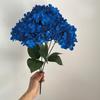 Simulation 5 Heads French Hydrangeas Branch Silk Fake Flowers Restaurant Decoration Champagne Hydrangea Artificial Flower