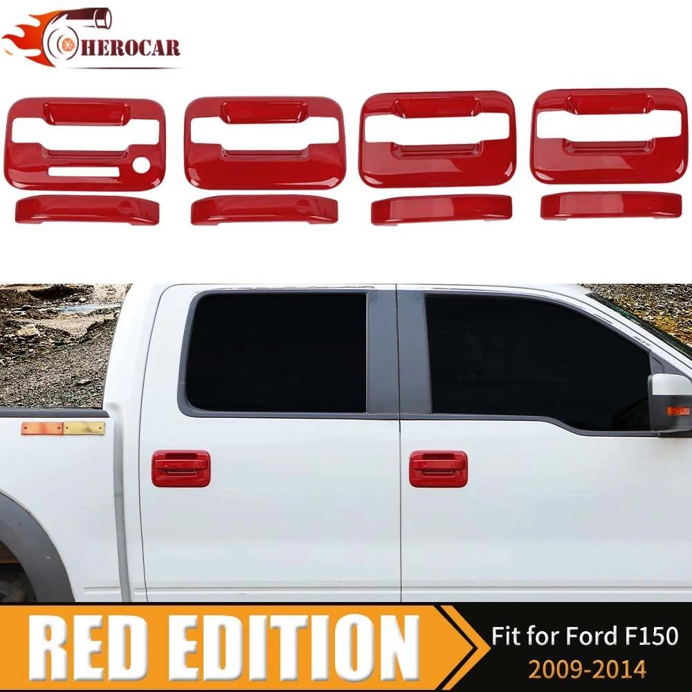 For 2004-2013 2014 Ford F150 F-150 Crew Cab Door Handle COVERS W/KP RED 4 Packs