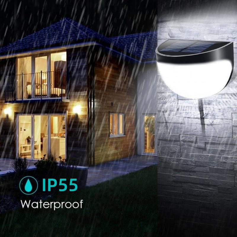 LED Solar Light Outdoor Wall Lamps Energy Garden Lamps Waterproof Solar Fence Lamp Christmas Decoration Festoon Led Light