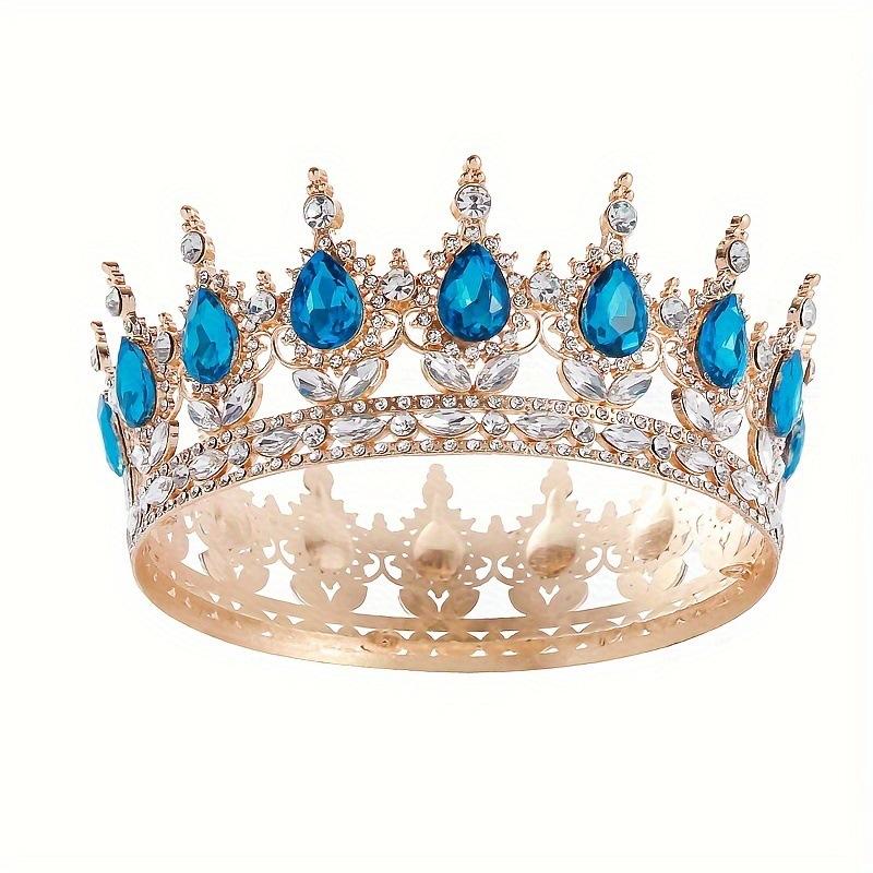 Halloween Round Crown Headdress Bride Wedding Dress Crown Accessories Birthday Hair Crown Heavy Industry Hair Accessories Hair Accessories