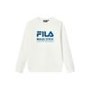 Casual Loose Logo Knit Pullover Long Sleeve American Sweatshirt Men Sweatshirt Standard-White F51M249215FWT