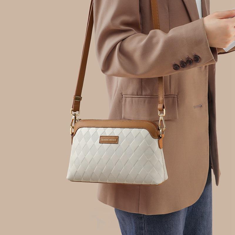 New Spring and Summer Crossbody Bag Genuine Leather Women's Bag Exquisite Small Bag Mother Bag Shoulder Bag
