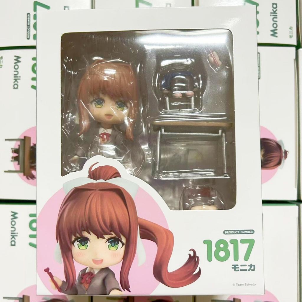 #1817 Monika Doki Doki Literature Club Changeable Face Articulated Action Figure Desk Chair Collectible Decor For Fans