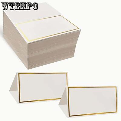 WTEMPO 50 de bucăți cărți de locație goale pentru aranjarea mesei de nuntă pentru cină DIY card semn pentru decorarea casei pentru petrecere, pentru nuntă, accesorii pentru festivaluri