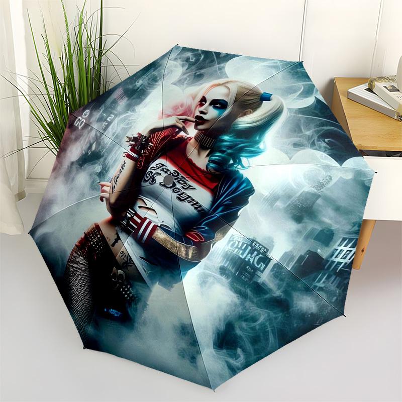 

1pc Joker s Wild Night in Gotham Umbrella with Plastic Handle,Suitable for All Seasons Travel Outdoor Multi-functional UmbrellaDCS128