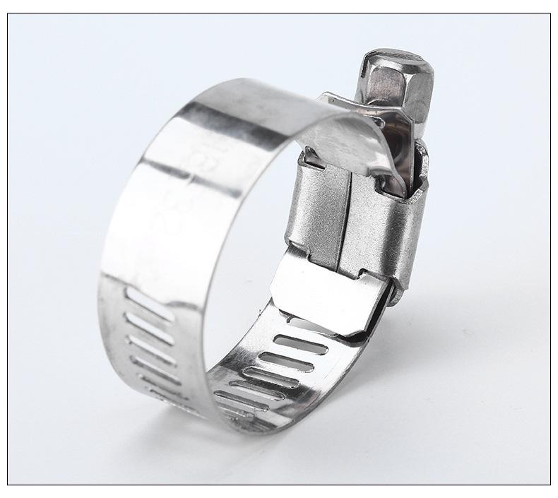 304 Stainless Steel Hose Clamp Set, 100 PCS