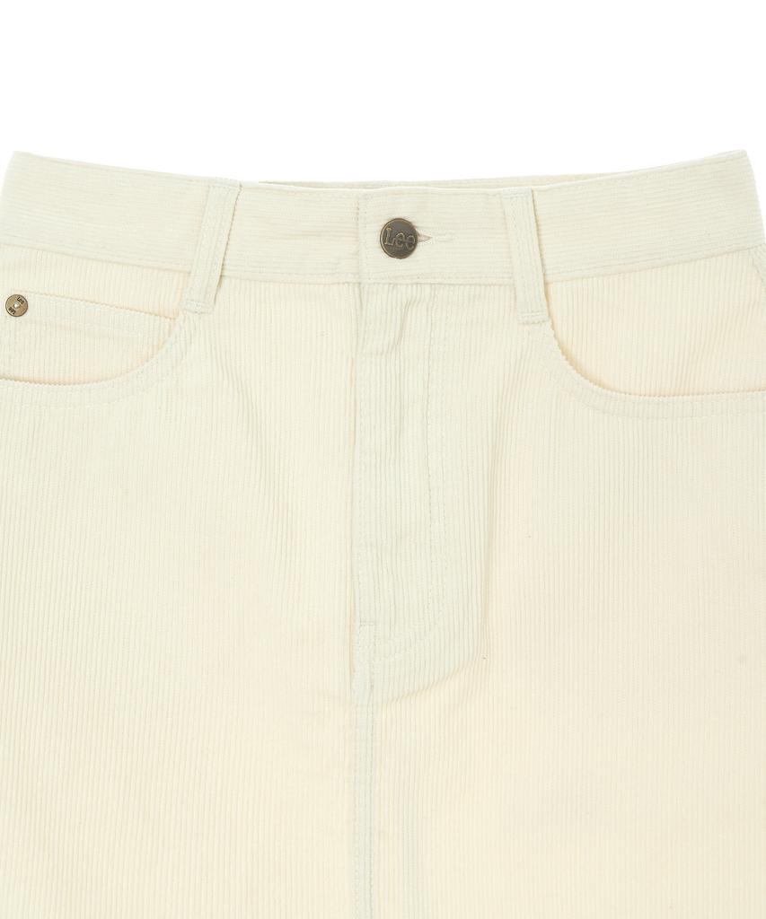 Lee Corduroy Mini Skirt Ivory