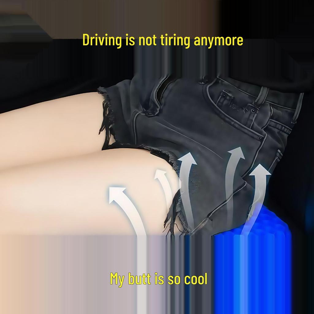 Extra Stor Ventilerad Honungskaka Gel Sittdyna - Andningsbar, Tjock och Sval för Bil- och Stolssäte