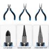 3Pcs Chain Nose Pliers Jewelry Crafting Pliers Steel Texture Hand Tool Professional Jewelry Pliers Suitable for Crafting