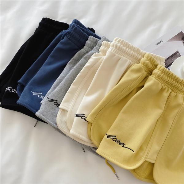 Cotton sports shorts women summer loose wear home pajama pants high waist casual broad-legged yoga hot pants trend