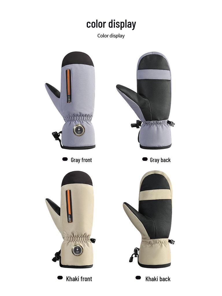 Unisex Windproof Heated Gloves for Outdoor Activities: Motorcycle, Electric Vehicle Riding, Skiing, and More.