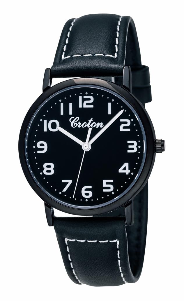

Croton RT-180M-04 Men s Black Watch, 3 Hands