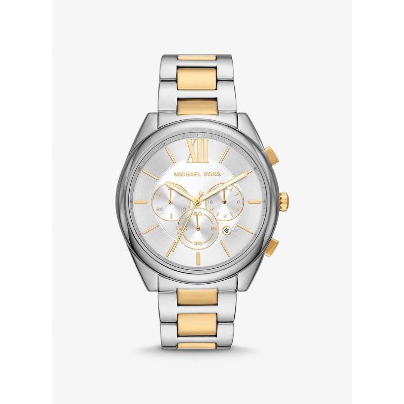 Michael Kors Oversized Janelle Two-Tone Watch MK8994 серебряный