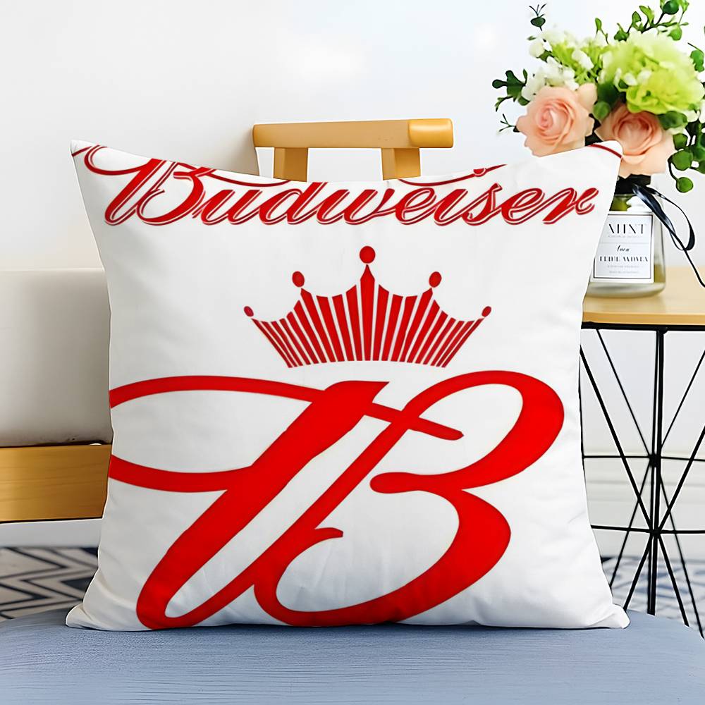 B-Budweiser Budvar Brewery-MT Pillow Case Printed Brushed Fleece Pillow Baby Skin-Touch Eco-Friendly Dye-Sublimat