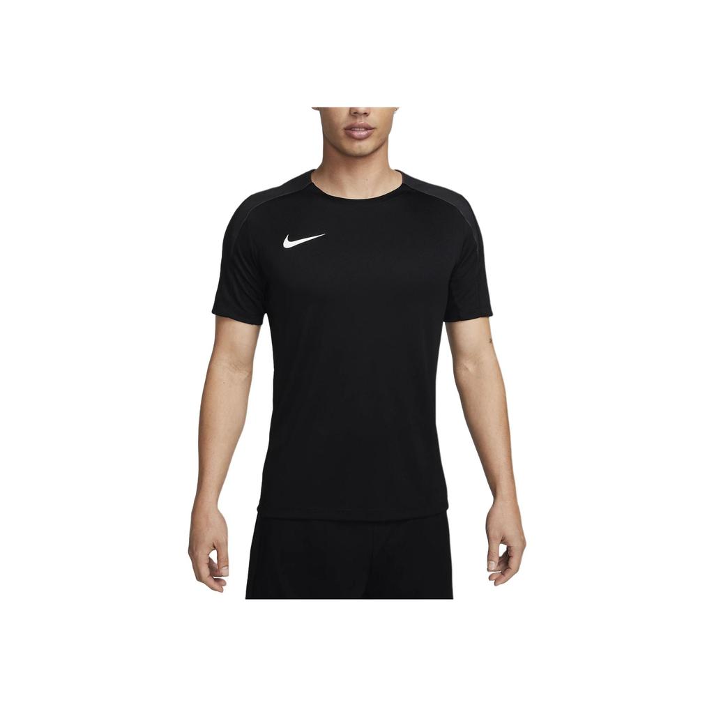 Nike Dri-Fit Strike Solid Crew Neck Casual Pullover Short Sleeve T-Shirt Men Tops Black FN2400-010