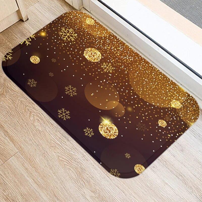 Χαρούμενα Χριστούγεννα και Πρωτοχρονιά διακόσμηση πατάκι πόρτας εισόδου διακόσμηση σπιτιού σαλονιού διάδρομος μπάνιου αντιολισθητικό πατάκι