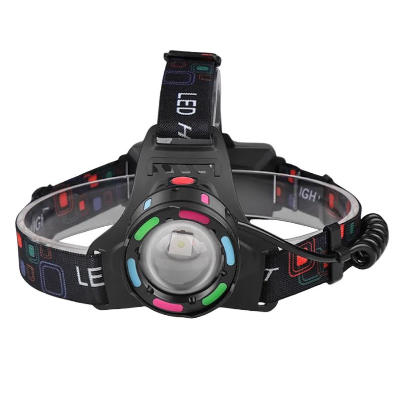 Powerful 30W LED Headlamp 3*18650 USB Rechargeable Head Flashlight Outdoor Waterproof Zoom Camping Fishing Lantern