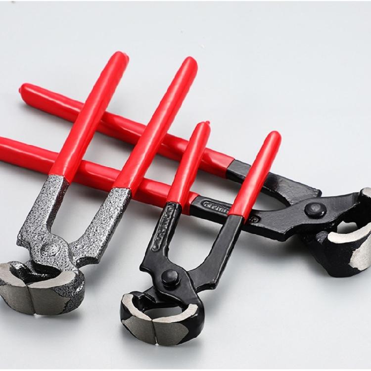 Horseshoe Pliers Steel Clamp Tool Manicure Clamping Leather Working Flattening Shoeing Horse Nails Cleaning