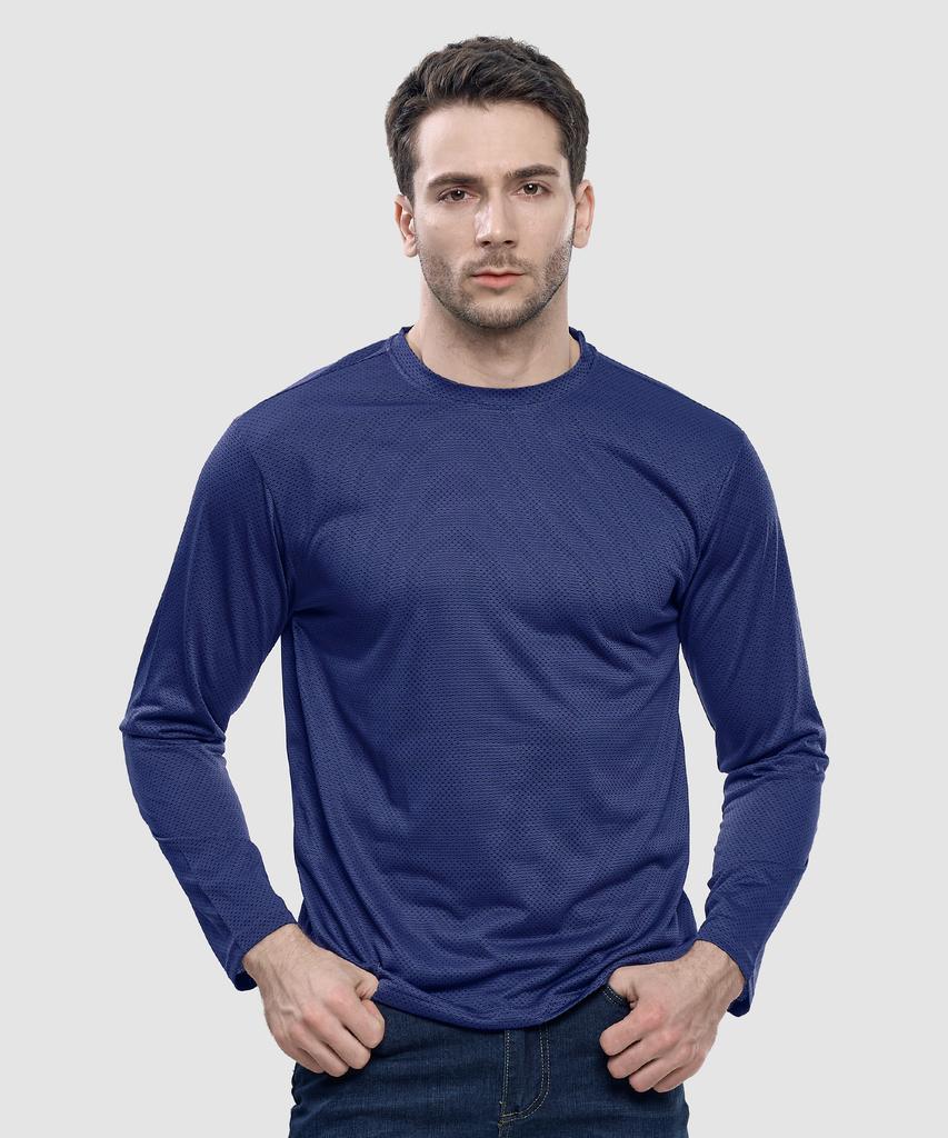 EXTRASPORTY Discomfort-Free Men'S Honeycomb Long Sleeve Round Neck T-Shirt 6 Colors (Type B)