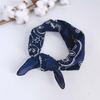 Fashion Woman 70x70cm Bandana Hairband with Punk Style Cashew Flower Pattern