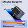 50W 6 Port USB C Charger Fast Charging Type C 3PD + 3USB QC3.0 Mobile Phone Adapter For iPhone Xiaomi Samsung Ipad Realme Tablet