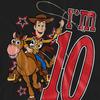 Toy Story Unisex Adult I´m 10 Woody Birthday T-Shirt