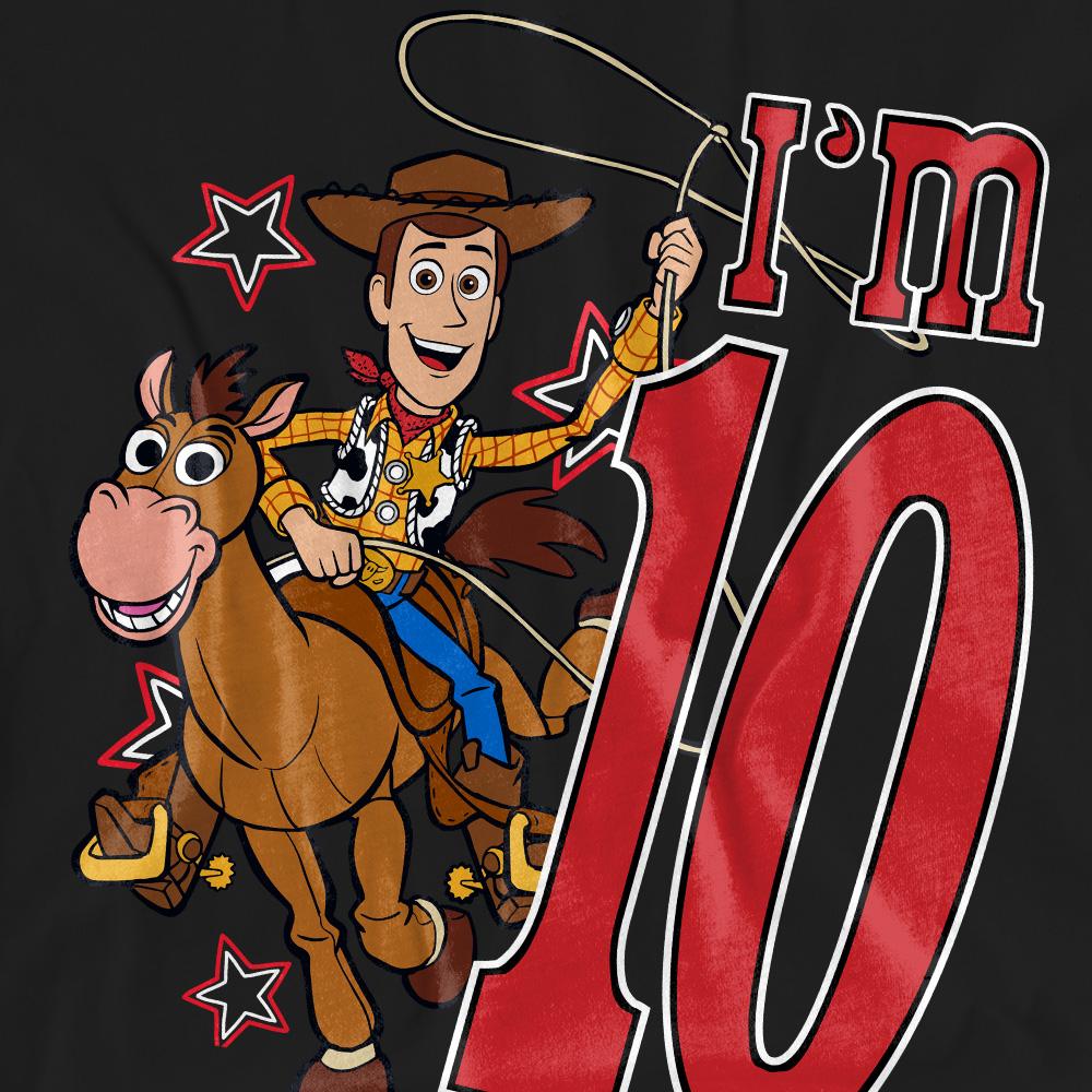Toy Story Unisex Adult I´m 10 Woody Birthday T-Shirt