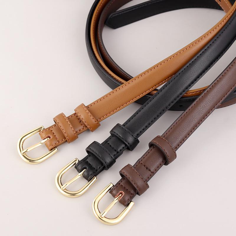 Genuine Leather Womens Casual Belt With Pin Buckle For Dresses And Pants Perfect For Spring 2026