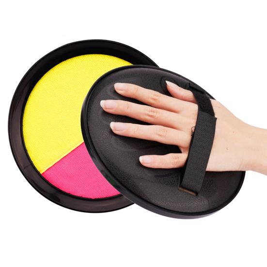 Kids Toss Catch Ball Toy with Adjustable Band Paddle Indoor Outdoor Backyard Parent-children Interactive Sticky Ball Throwing Game Toddlers Boys