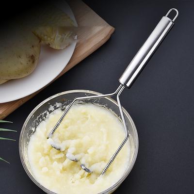 1/2 Stück Edelstahl Wellen-Kartoffelstampfer - Ideal für Küchen-Gemüse- und Obstpüree - Küchenutensilien, Langlebiges Küchengeschirr