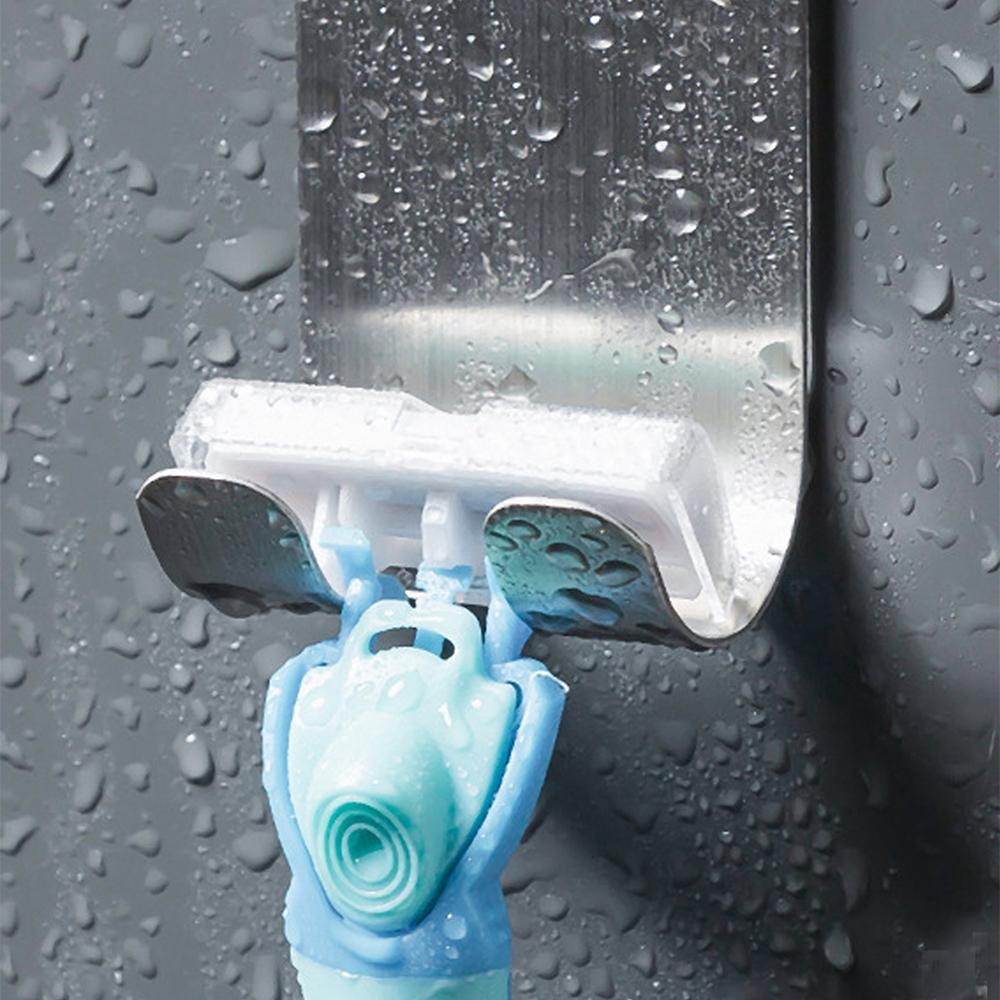 Xiaomi 1pc Stainless Steel Razor Hook Wall Adhesive Shaving Shaver Shelf Storage Holder for Bathroom Kitchen Organizer450000