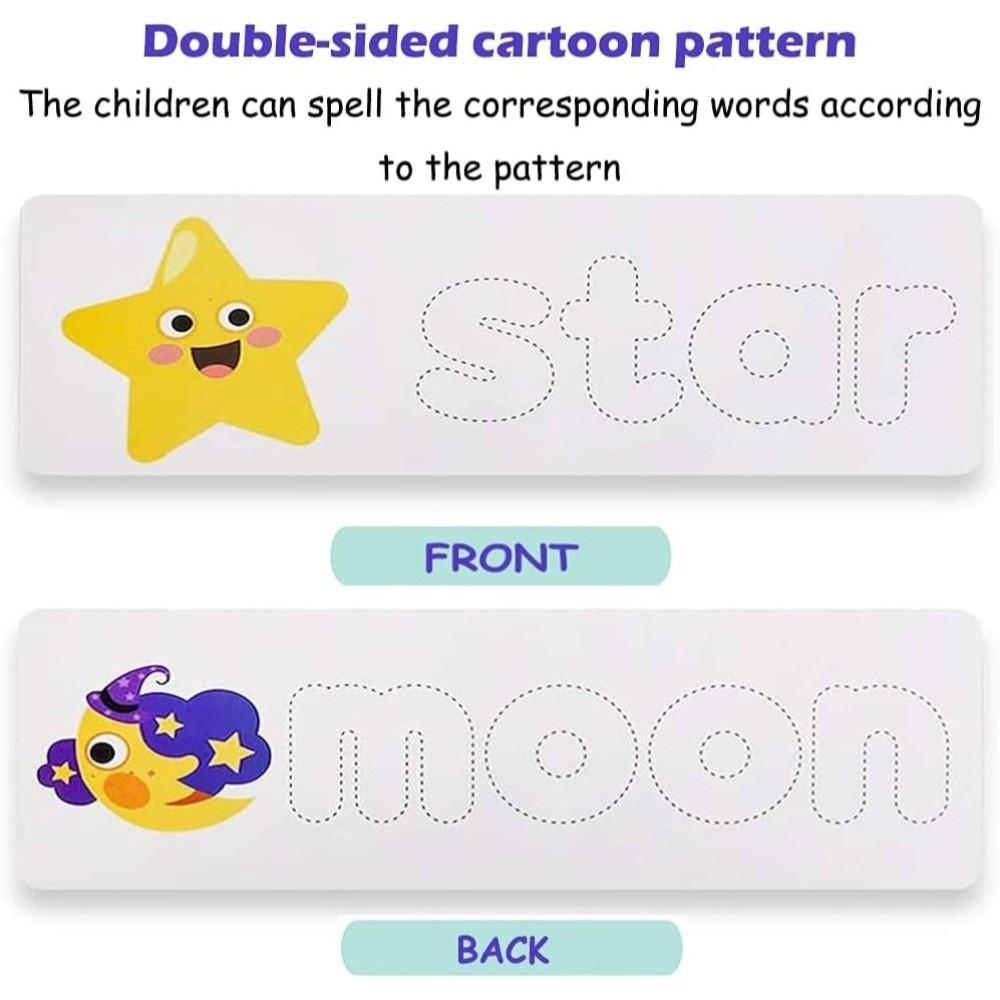 Letter Matching Wooden Spelling Game English Jigsaw Letter Puzzles  Early Childhood