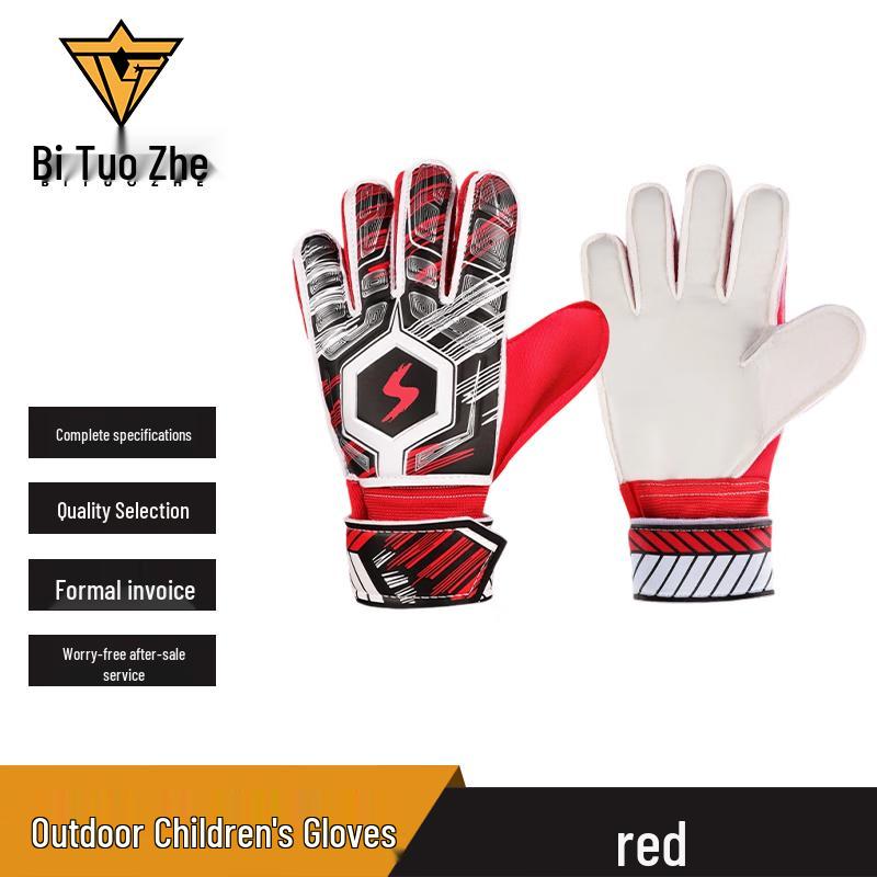Bituozhe Kids  Latex Football Goalkeeper Gloves 5