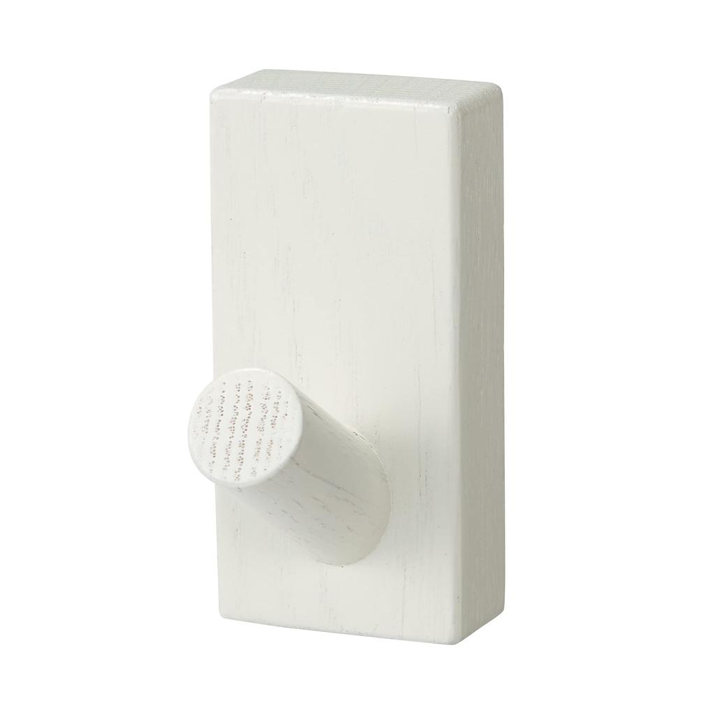 MUJI Resin Wall-Mounted Furniture Hook, Oak Wood, Light Gray, 44520697, Width 4 X Depth 6 X Height 8cm