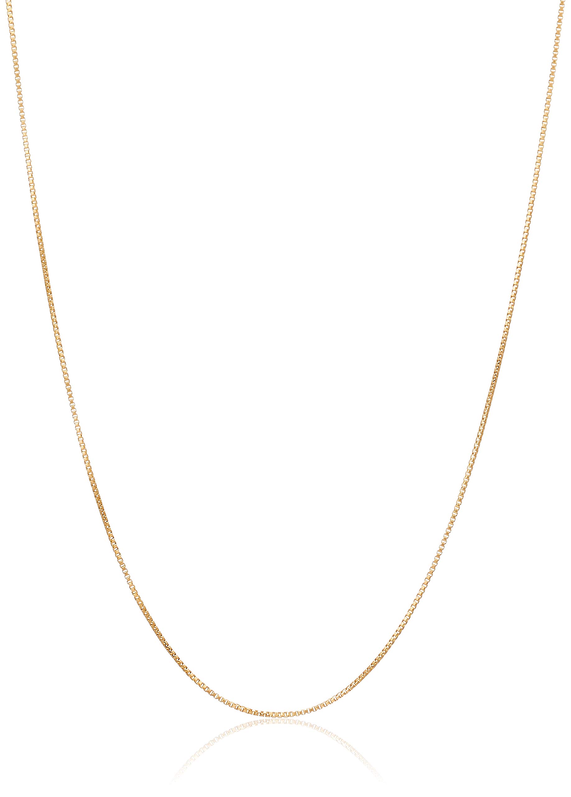 

Exedia 18K Venetian Chain Necklace 50cm Adjustable Length with Free Adjuster GNBX7 E50 [Exedia]