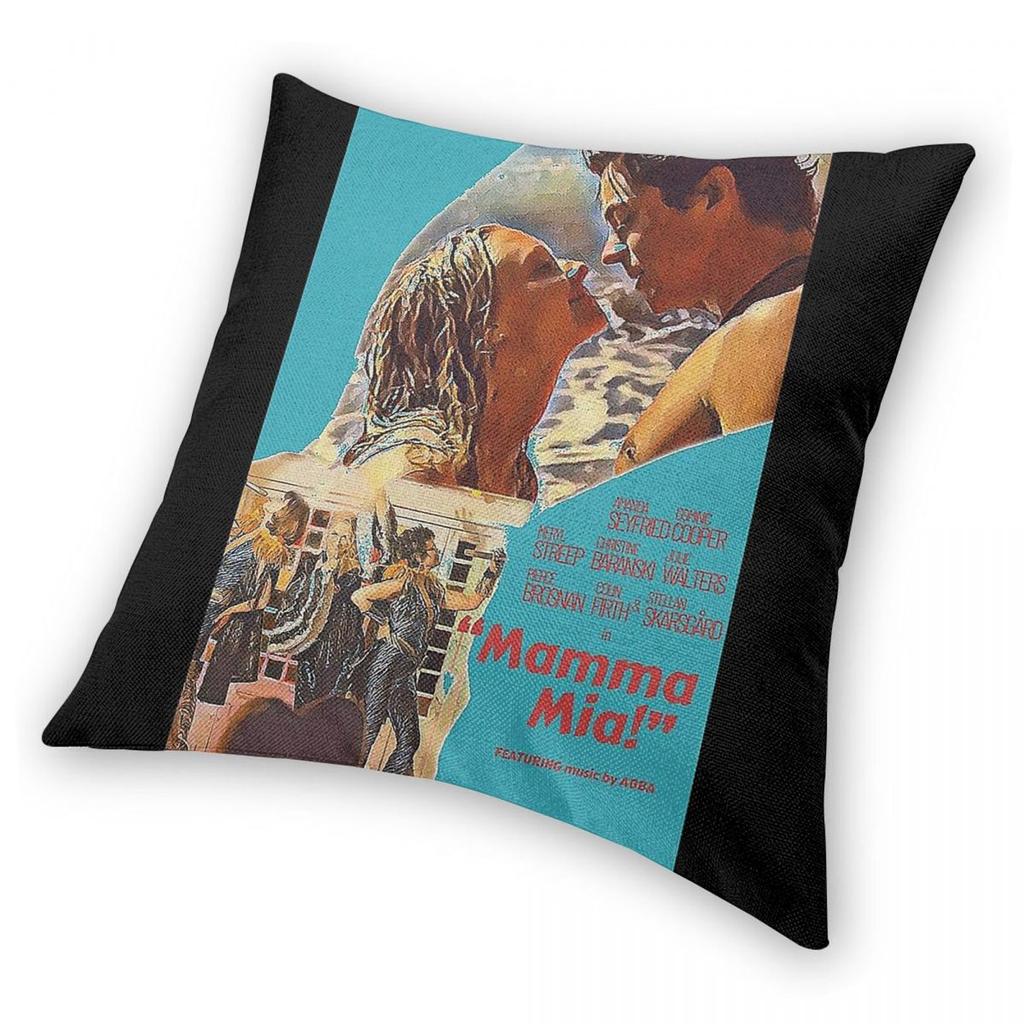 Mamma Mia Romance Vintage Square Pillowcase Polyester Linen Velvet Creative Zip Decor Throw Pillow Case Car Cushion Cover