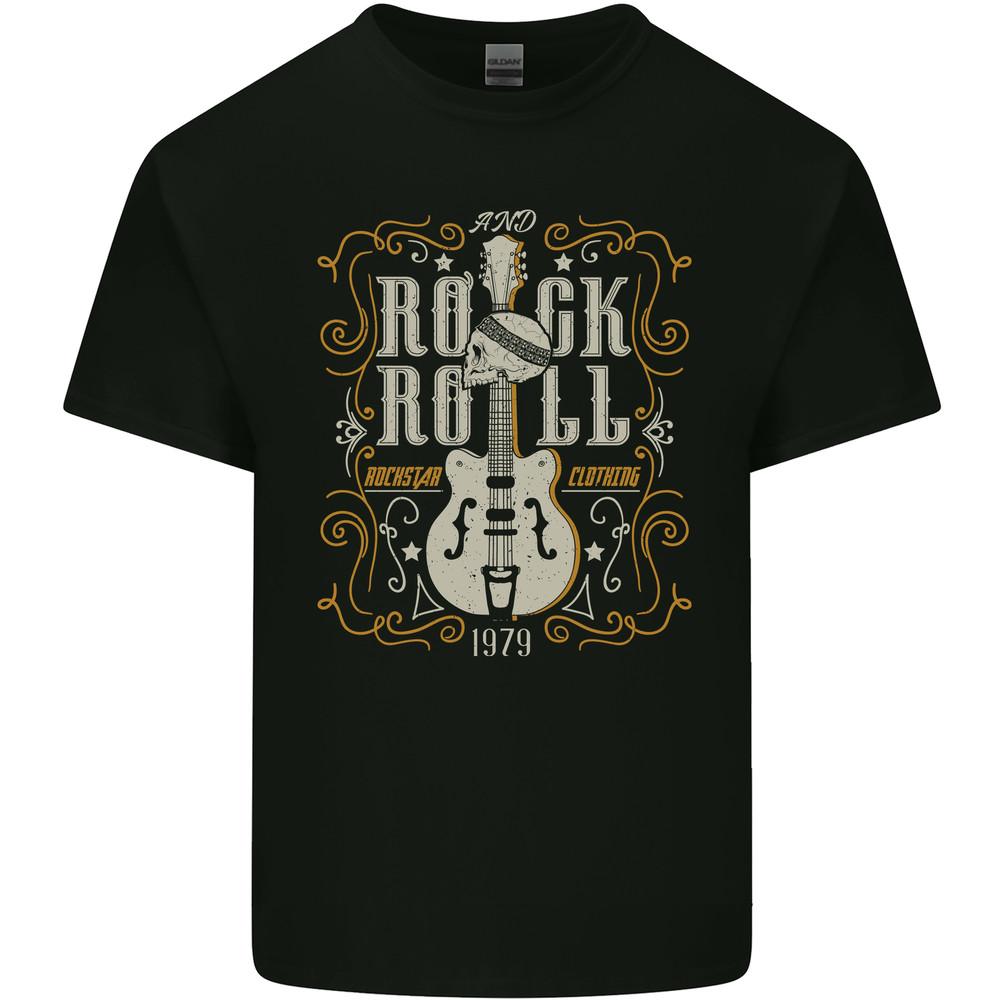 

Rockstar Rock n Roll Guitar Skull Music Mens Cotton T-Shirt Unisex T-Shirt XXXXL