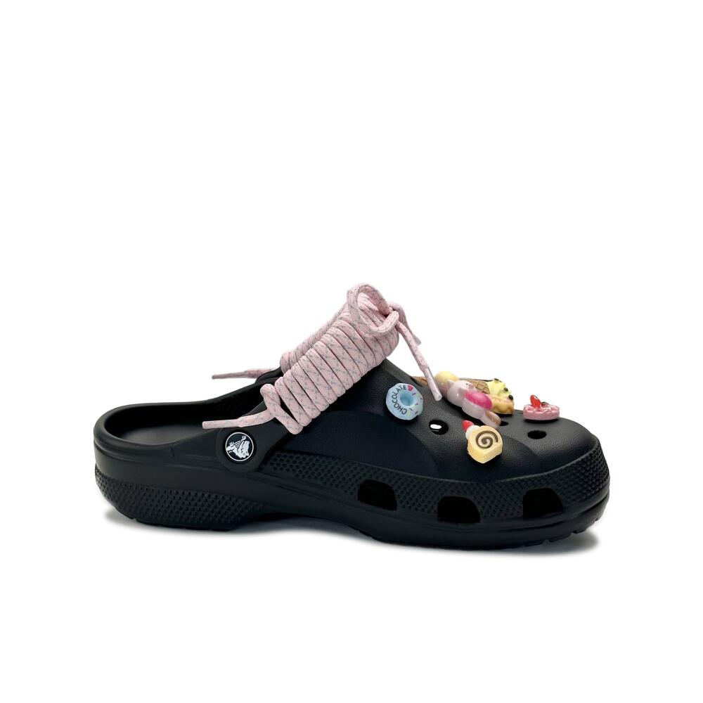 Crocs Baya Classic clog EVA Afternoon Dessert Beya Cute Ice Cream Hole Shoes Unisex Style Black