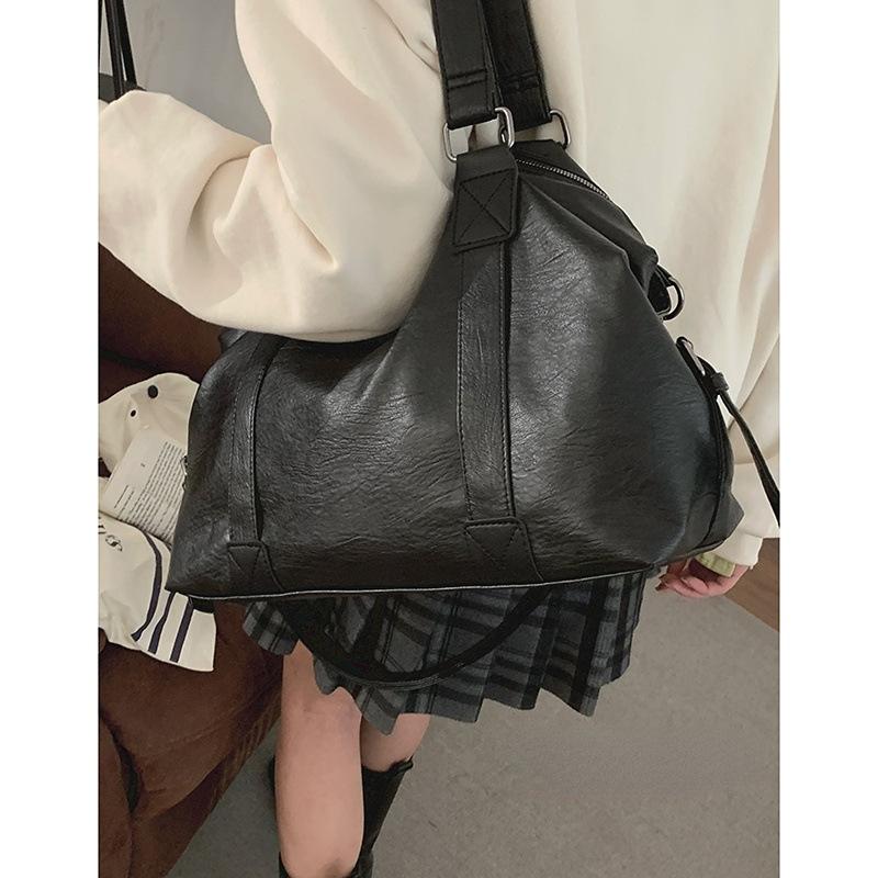 New Black Travel Handbag Messenger Bag Large Capacity Travel Bag