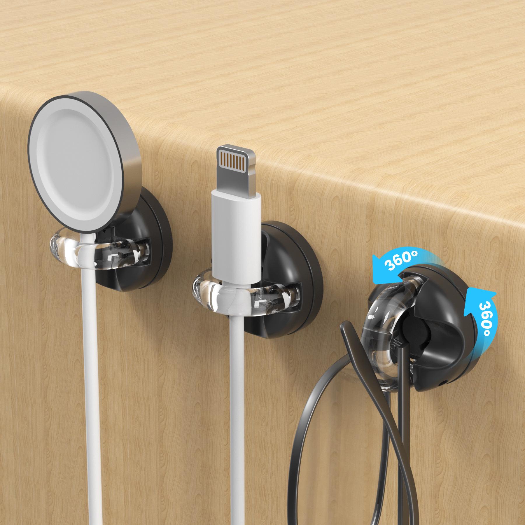 

Magnetic Desktop Cable Holder & Organizer for Office and Home