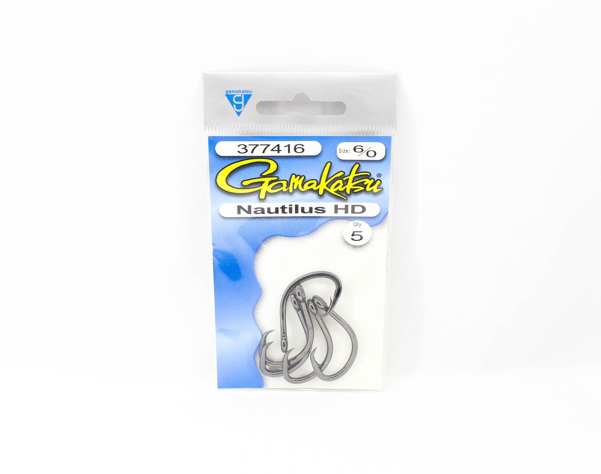 

Gamakatsu 377416 Nautilus HD NSB Размер 6/0, 5 штук в упаковке (3311)