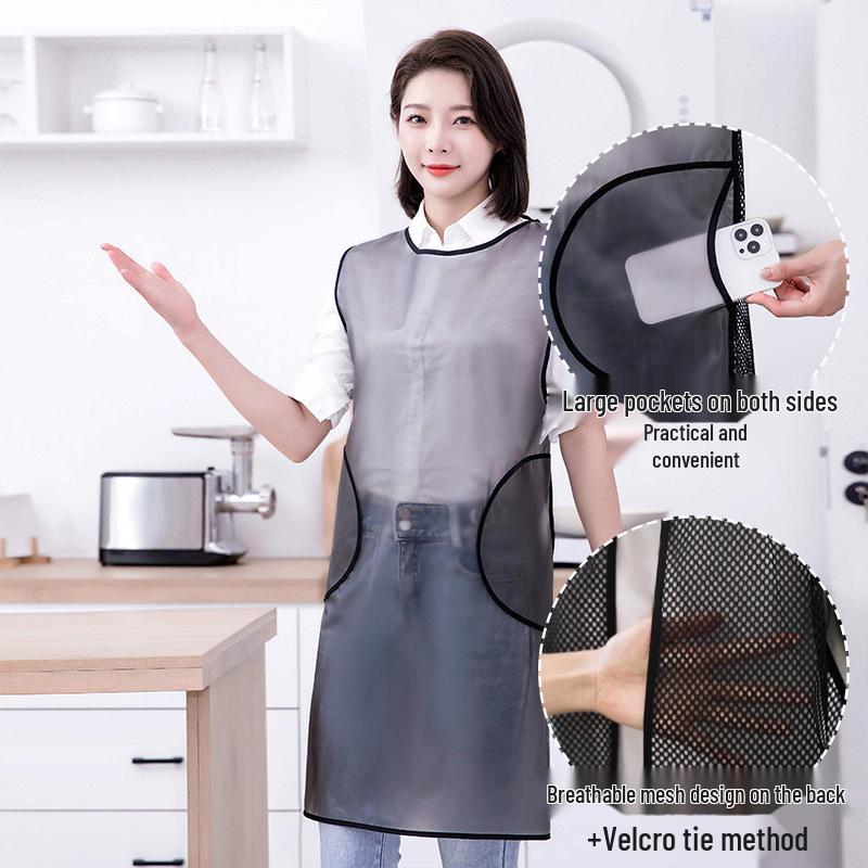 2025 Waterproof TPU Kitchen Apron for Home & Catering