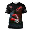 3D Printed Boxing Combat Sports T Shirt for Men Customized Pattern Tee Shirts Summer Street Loose Short Sleeve O-Neck T-shirts